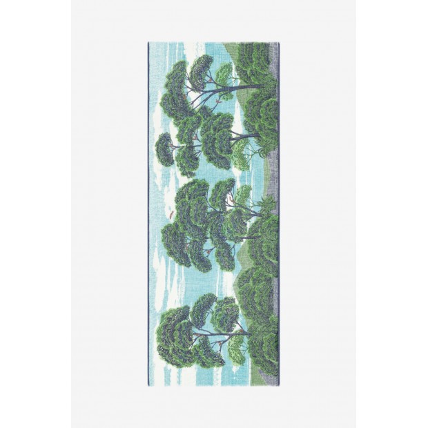 Inoui Editions lino ir medvilnės skara AMBROISE GREEN